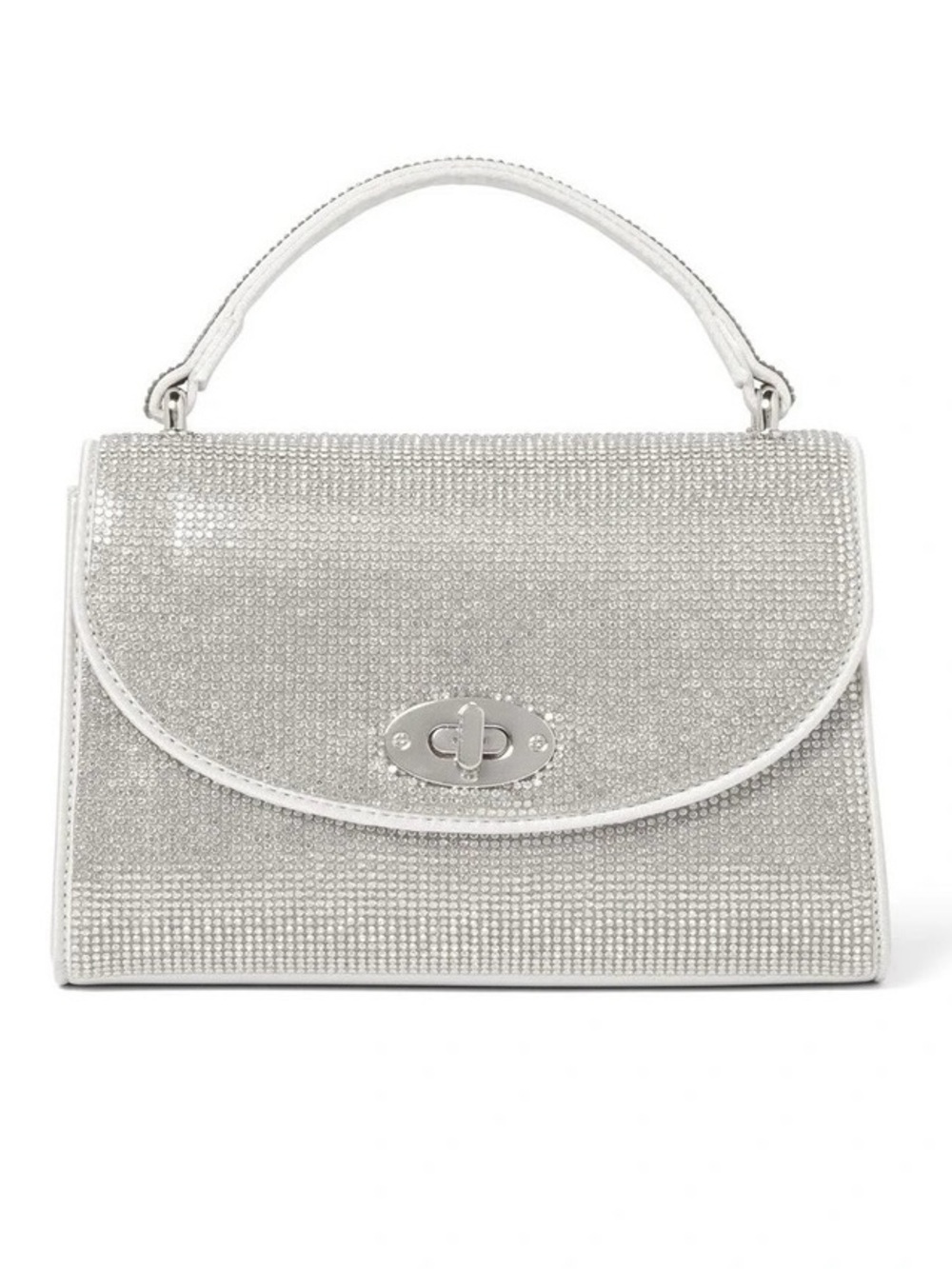 Ever New Sadie Sparkle Top Handle Bag in Silver